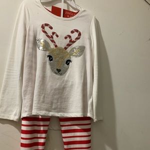 Christmas girls two piece set